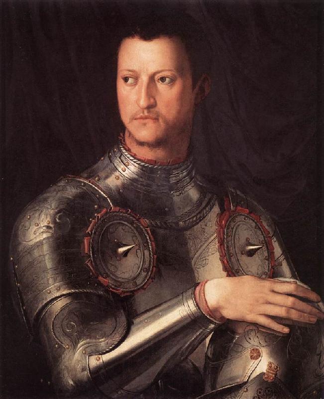 BRONZINO, Agnolo Cosimo I de  Medici in Armour Sweden oil painting art